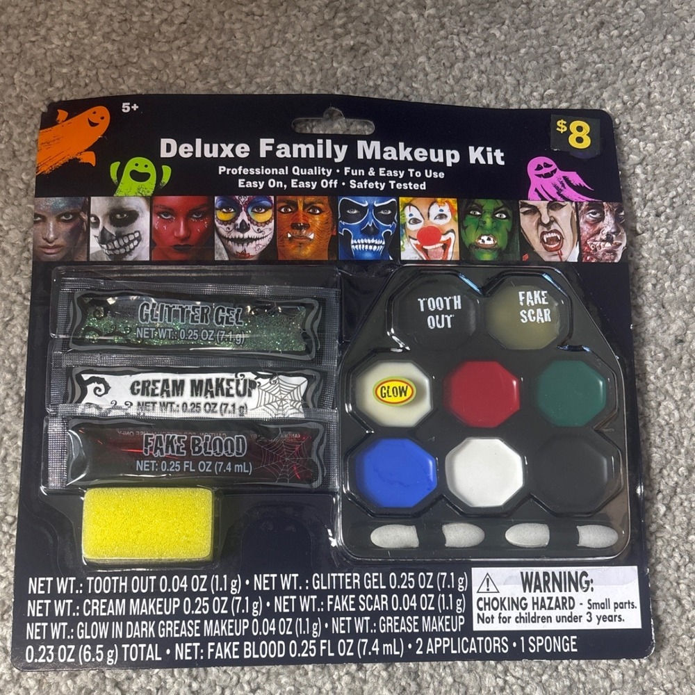 Deluxe Family Makeup Kit Special Effects FX Set Unisex